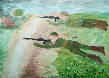 Они сражались за родину рисунок