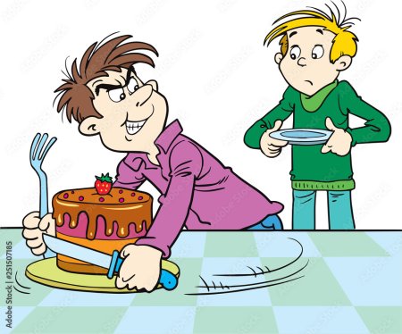 Рисунок на тему жадина