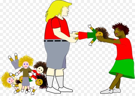 Жадные дети иллюстрация