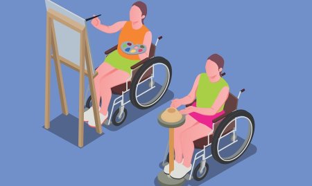 Инвалид иллюстрация