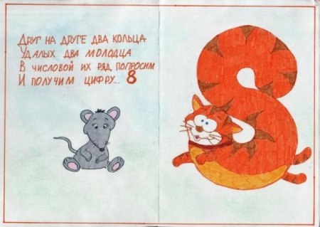 Книжка малышка с числами загадками и пословицами