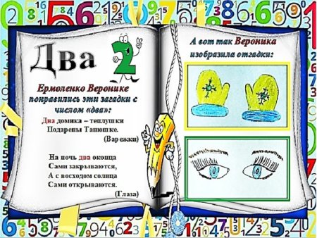 Книжка числа в загадках пословицах