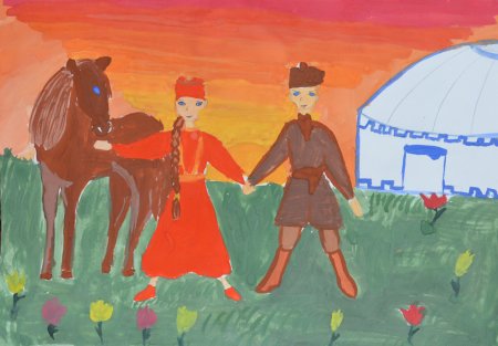 Народы степей рисунок