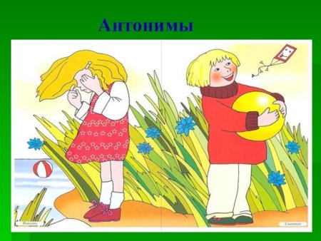 Антонимы картинки