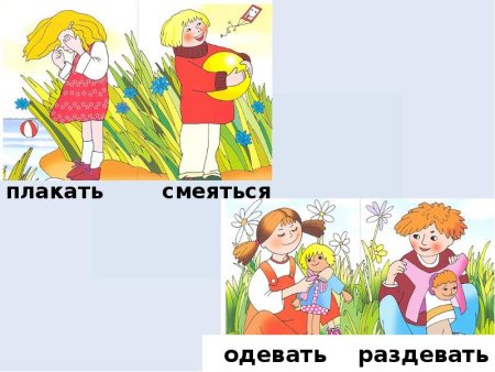 Антонимы картинки