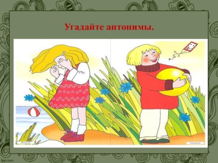 Антонимы рисунки