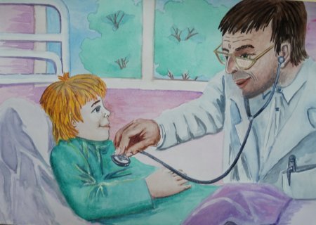 Врач в поликлинике рисунок