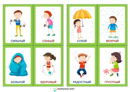 Дидактическая игра противоположности