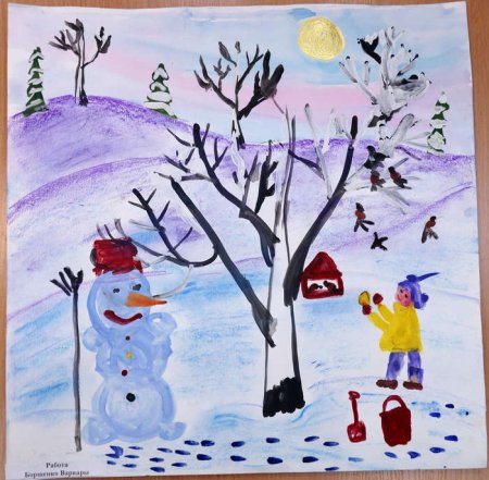 Рисунок на тему Зимушка зима