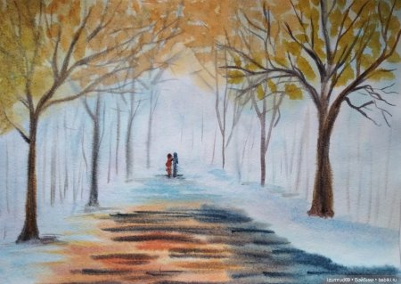 Рисование. Тема: волшебница зима