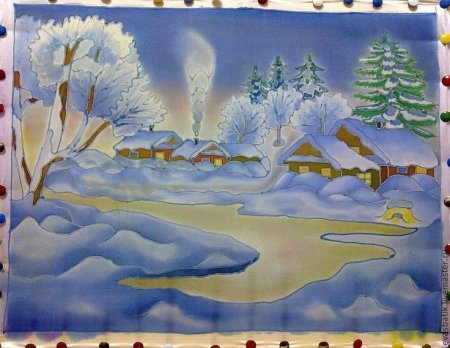 Рисунки о зиме для школьников