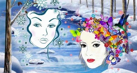 Зимняя сказка рисунок