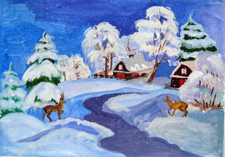 Иллюстрация к стихотворению встреча зимы