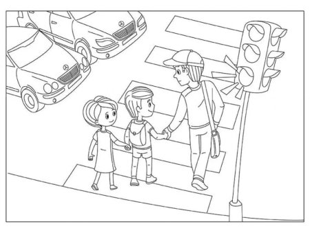 Раскраска ПДД