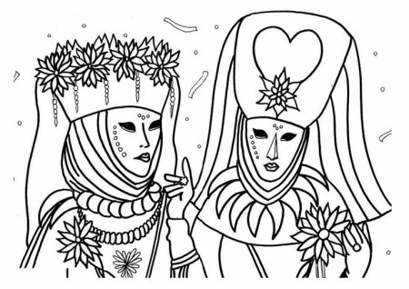 Раскраска карнавал