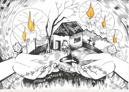 Холокост глазами детей рисунки