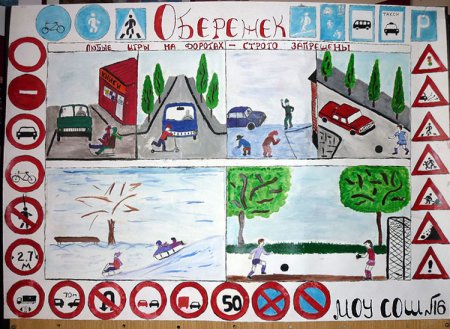 Рисунок на тему безопасность на каникулах