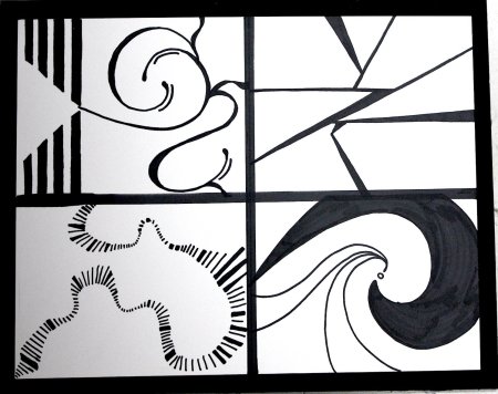 Композиция из линий