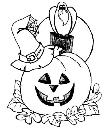 Раскраска Хэллоуин