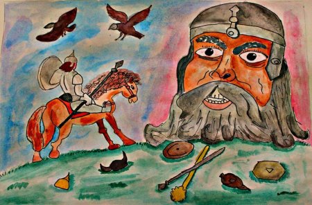 Руслан и Людмила рисунок карандашом