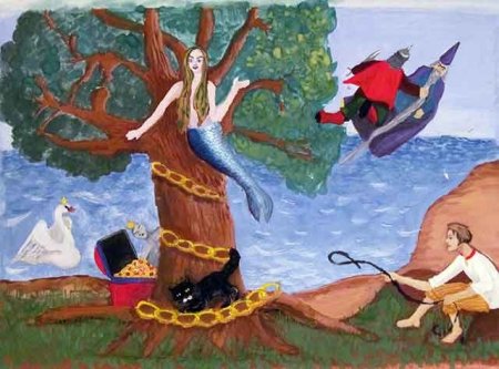 Руслан и Людмила раскраска