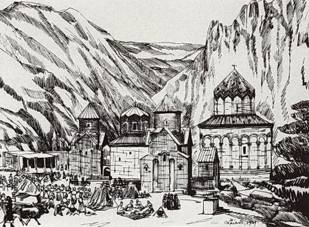 Армянский флаг с горой Арарат