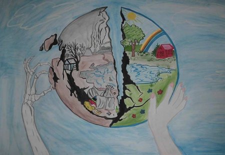 Детские рисунки на тему экология