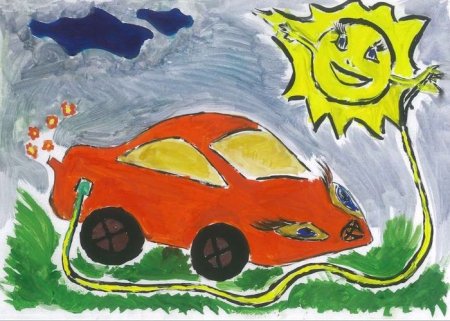 Автомобиль будущего рисунки детей