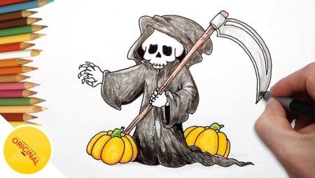 Рисунки на Хэллоуин карандашом