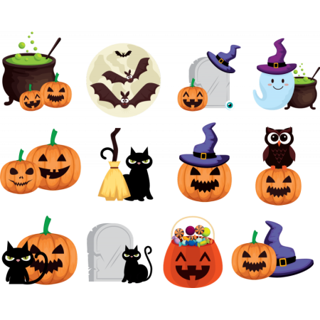 Стикеры для Хэллоуина