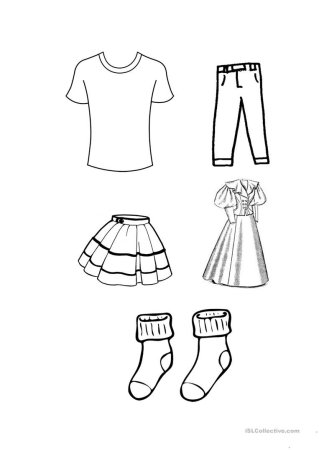 Раскраска одежда