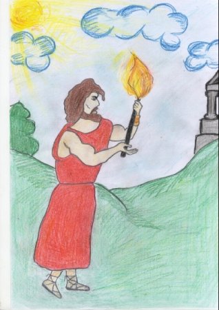 Прометей рисунок для детей