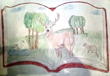 Красная книга рисунок