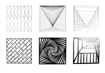 Композиция из прямых линий