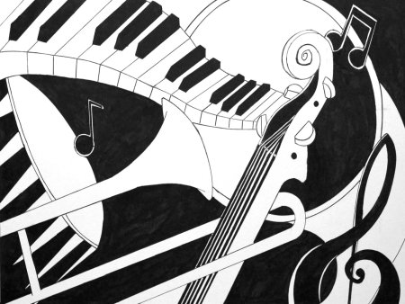 Композиция из музыкальных инструментов