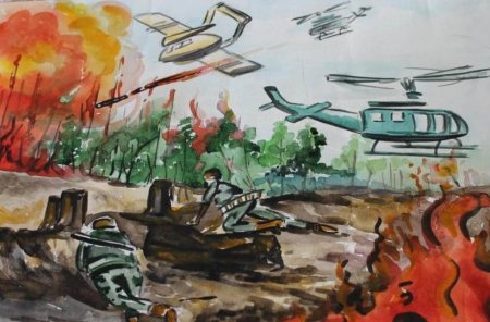 Рисунки на военную тему