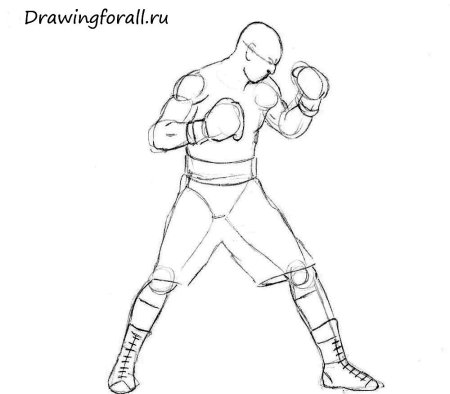 Нарисовать боксера
