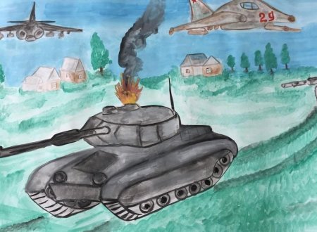 Конкурс рисунков они сражались за родину
