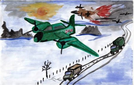 Анисражались за родину рисунки