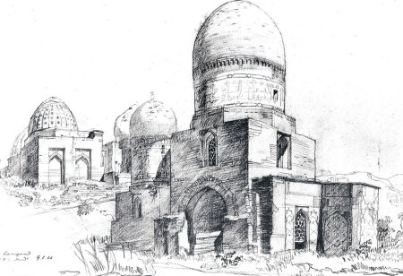 Эскизы Самарканд Регистан