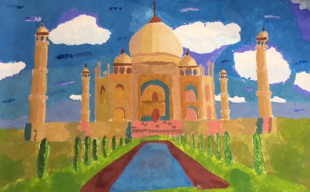 Рисование на тему "города в пустыне"