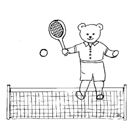 Раскраска спортсмены для детей