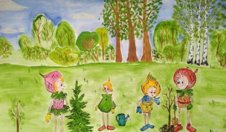 Рисунок на тему лес