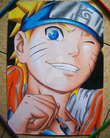 Наруто Узумаки для рисования