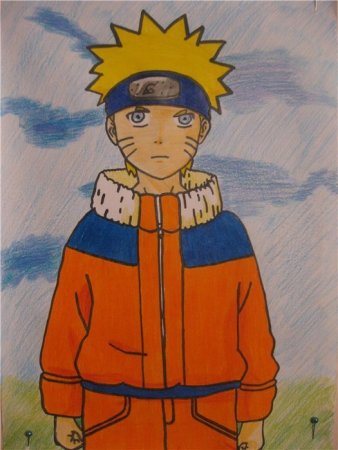 Наруто рисунок цветной