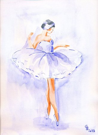 Рисование балерины