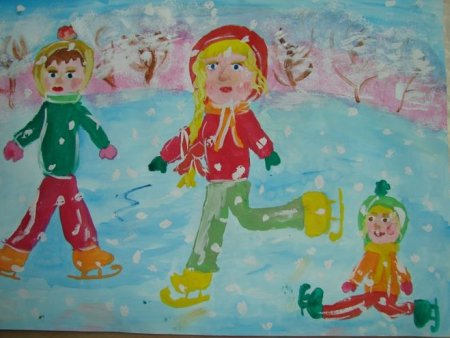 Рисование на катке