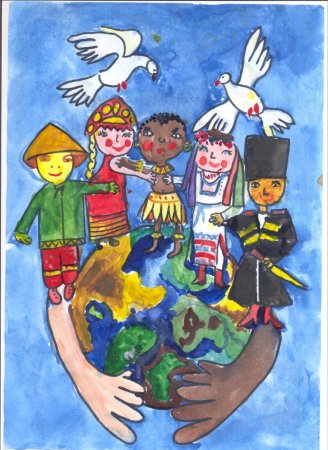 Рисунок на тему Дружба