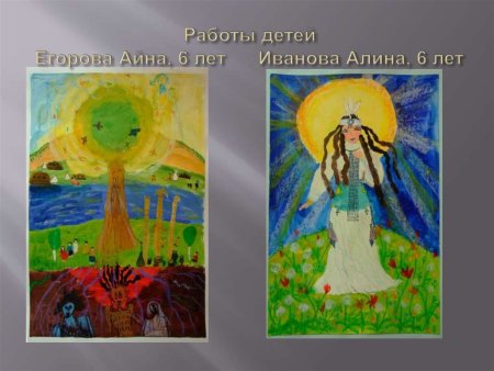 Рисунки детей на тему Олонхо