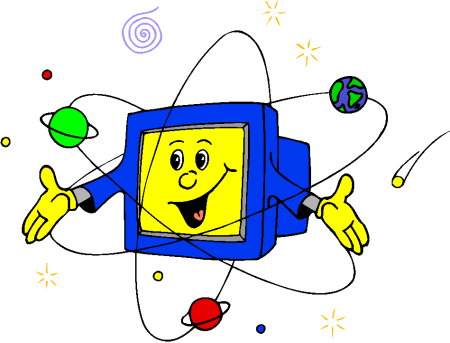 Компьютер мультяшный